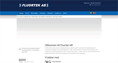 Desktop Screenshot of fluortek.se