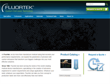 Tablet Screenshot of fluortek.com